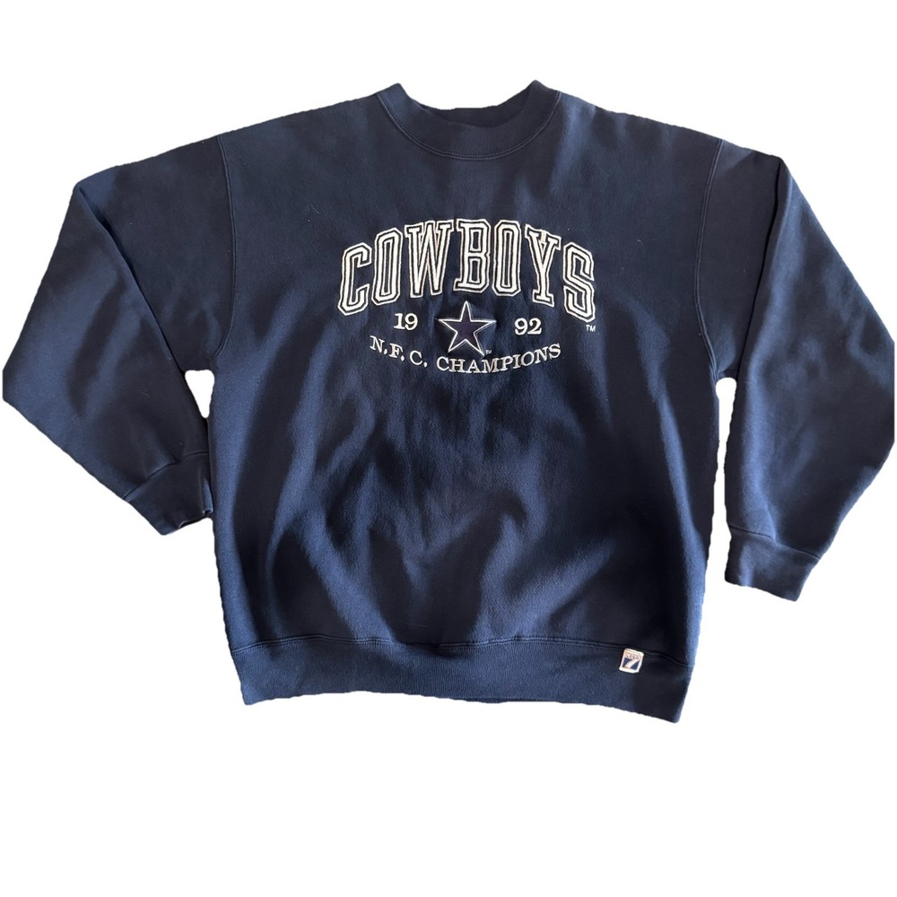 Dallas Cowboys NFC Champions Vintage 90s Sweatshirt Logo 7 Large USA‎